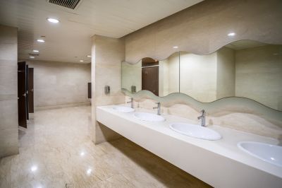 Spacious Master Bathroom with Custom Storage