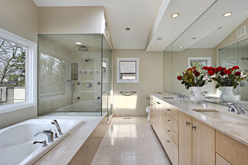 Open-Plan Shower Space